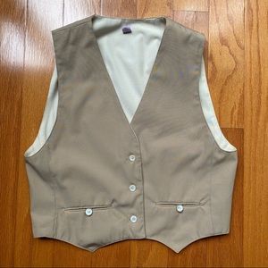 Classic 3 button 2pocket khaki vest